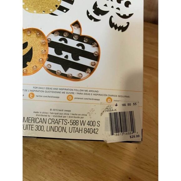 Heidi Swapp Marquee Love Halloween Kit-Pumpkin Brand New - Picture 6 of 6